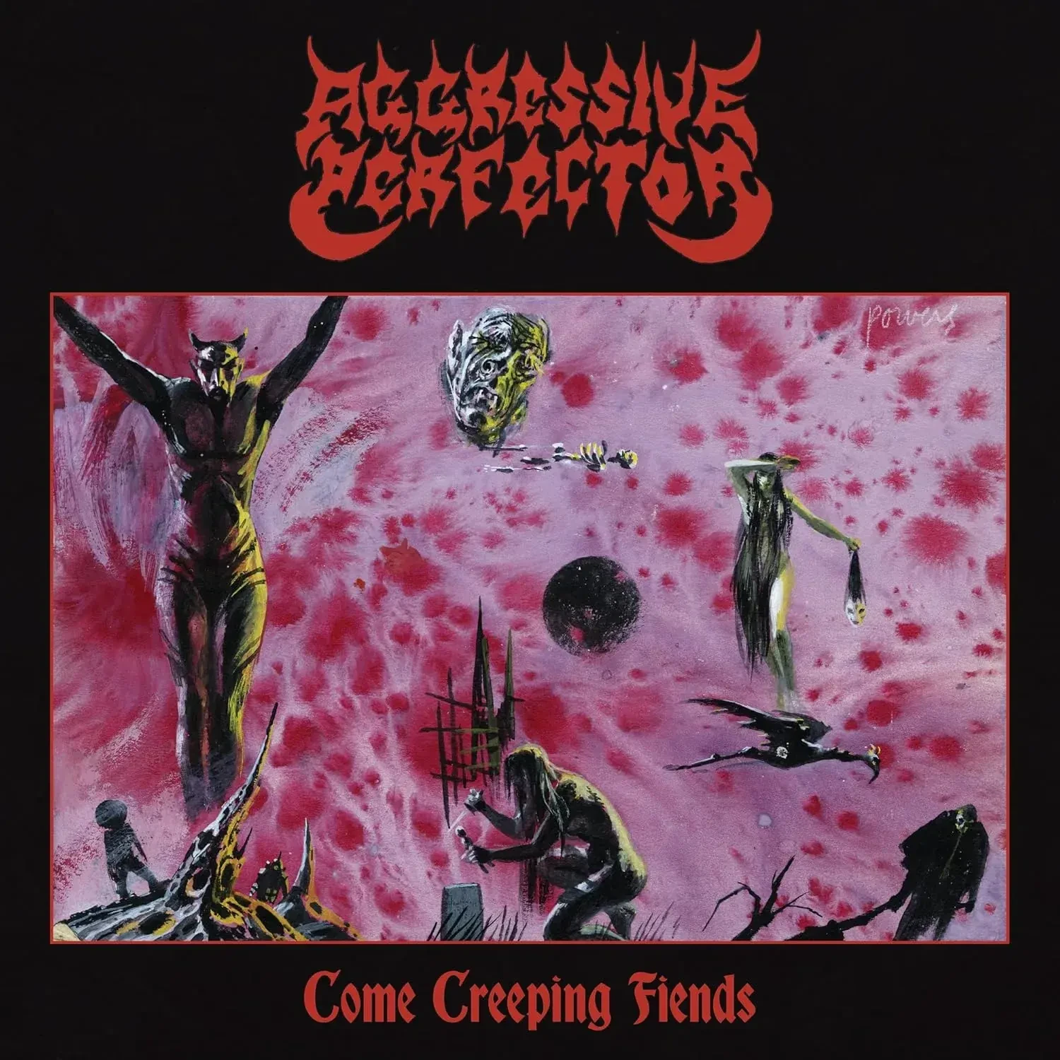 AGGRESSIVE PERFECTOR · Come Creeping Fiends | BLACK LP (Heavy Metal/Speed Metal/Black Metal Vinyl) · Bild 1