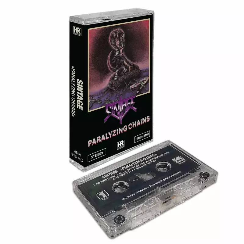 SINTAGE - Paralyzing Chains · CLEAR TAPE CASS (Heavy Metal Tapes)