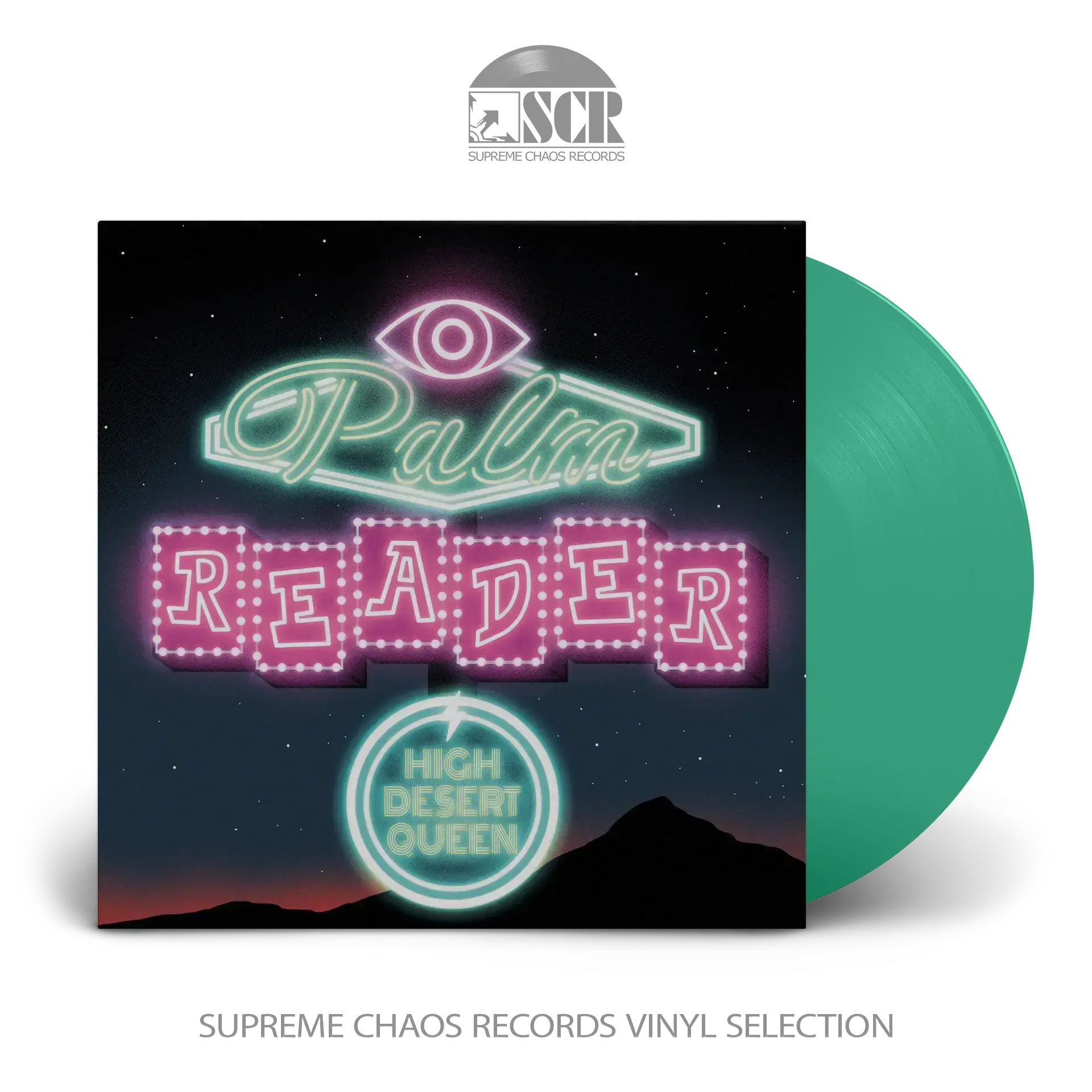HIGH DESERT QUEEN · Palm Reader | TRANSPARENT GREEN LP (Stoner Rock Vinyl)