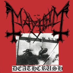 MAYHEM · Deathcrush (Re-Release) | RED/BLACK SPLATTER LP (Black Metal Vinyl) · Bild 1