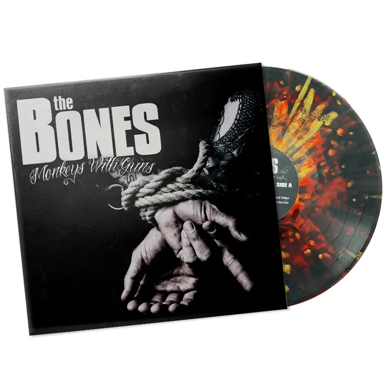 THE BONES · Monkeys with Guns | FIRWEORK VINYL (Punk Rock/Rock Vinyl)