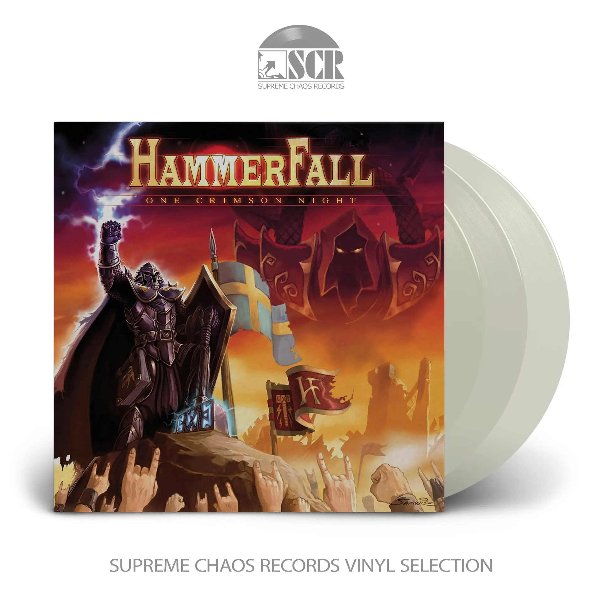 HAMMERFALL - One Crimson Night (Live) · CLEAR 3LPBOXSET (Power Metal Vinyl)