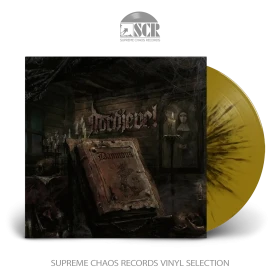 NORDJEVEL · Damnous | GOLD BLACK SPLATTER LP (Black Metal Vinyl)