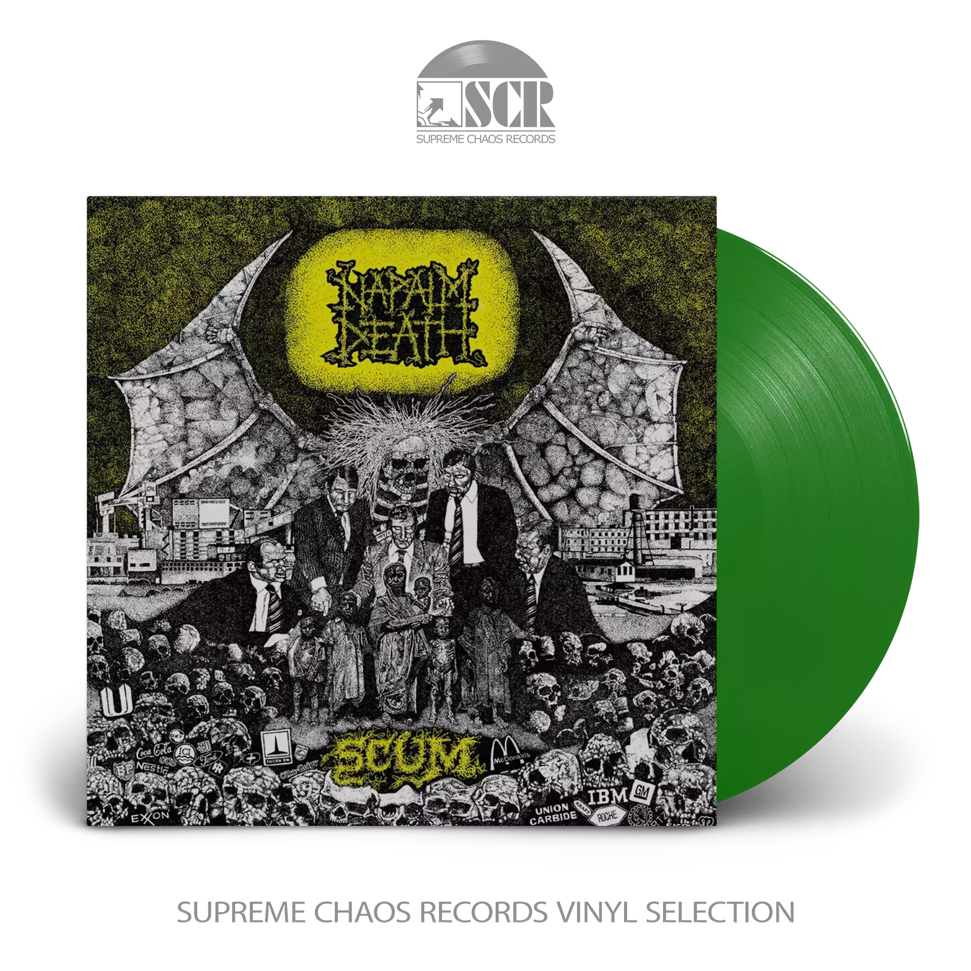 NAPALM DEATH · Scum | GREEN LP (Grindcore Vinyl)