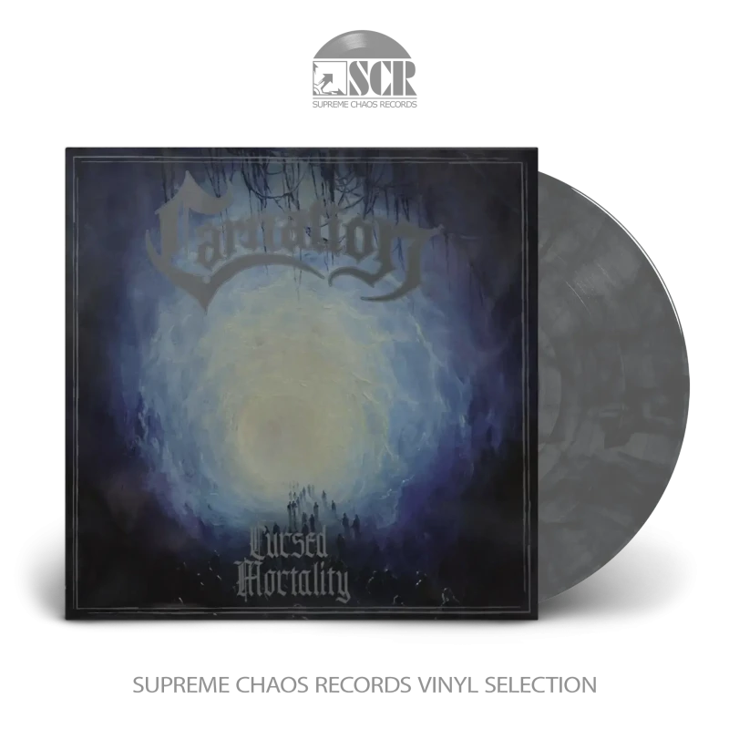 Carnation · Cursed Mortality | SILVER/BLACK Marbled LP