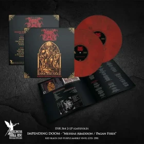 IMPENDING DOOM · Messias Abaddon / Pagan Fires | RED BLACK OLD PURPLE 2LP (Death Metal/Heavy Metal/Doom Metal Vinyl) · Bild 2