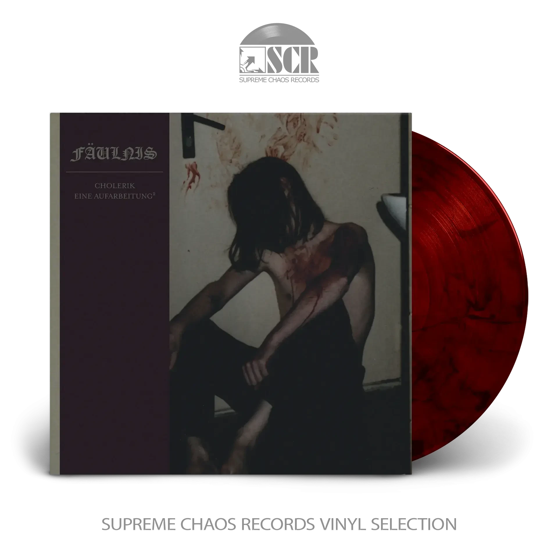 FÄULNIS · Cholerik - Eine Aufarbeitung² | RED MARBLED LP (Black Metal Vinyl)