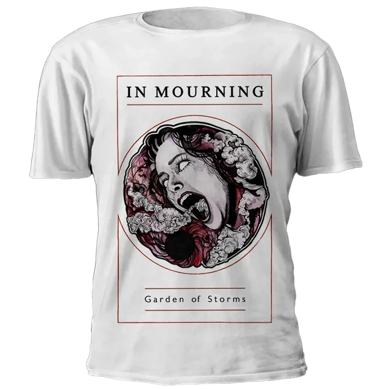 IN MOURNING · Garden of Storms White | T-SHIRT (Death Metal/Doom Metal/Progressive Metal Clothes)