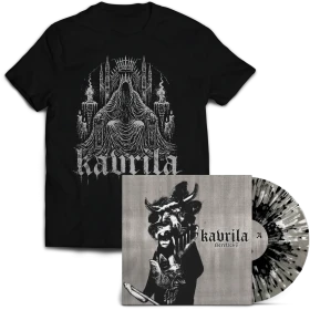 KAVRILA · Heretics I | CLEAR MARBLED WHITE/BLACK SPLATTER LP+SHIRT BUNDLE (Sludge/Doom Metal/Black Metal/Hardcore Vinyl)