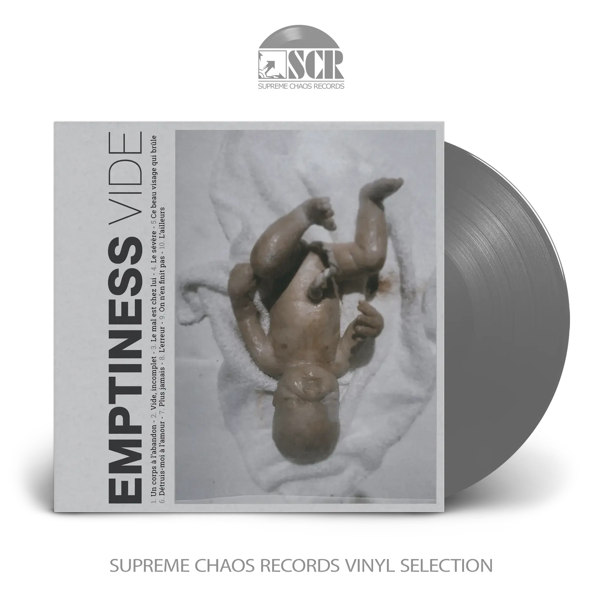 EMPTINESS · Vide | GREY LP (Black Metal Vinyl)