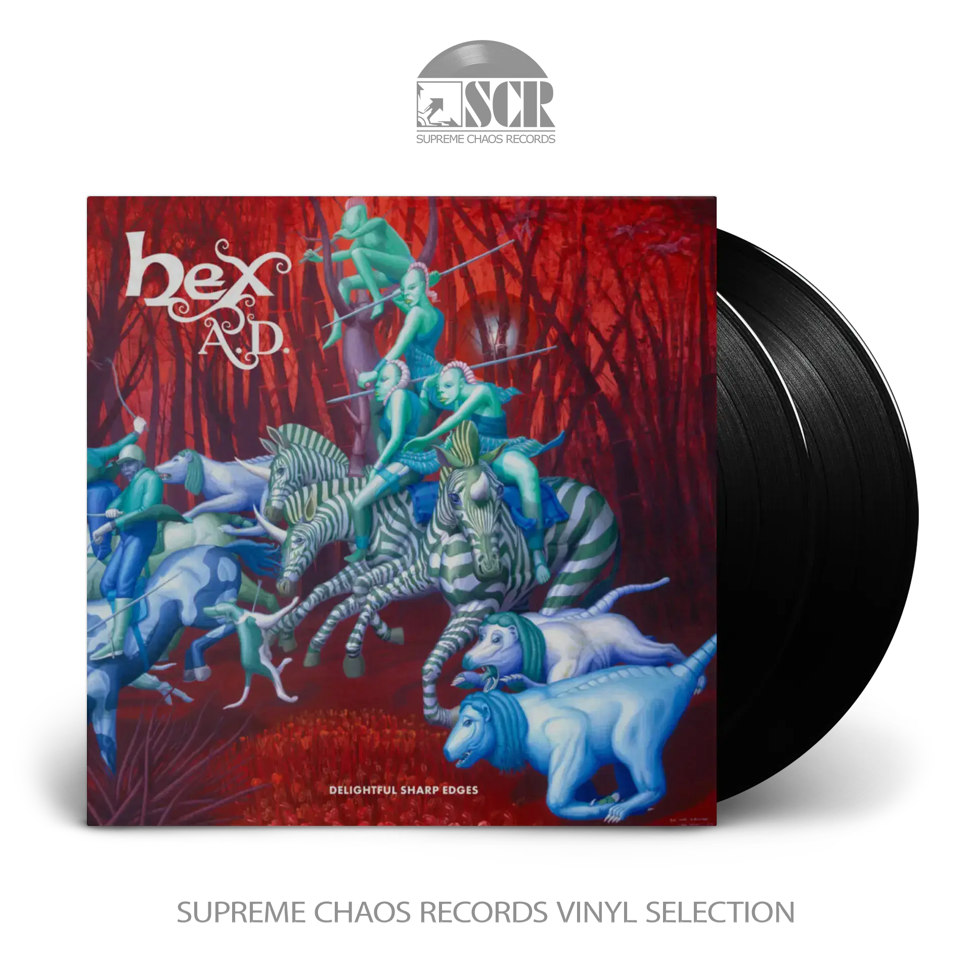 HEX A.D. · Delightful Sharp Edges | BLACK 2LP (Progressive Metal Vinyl)