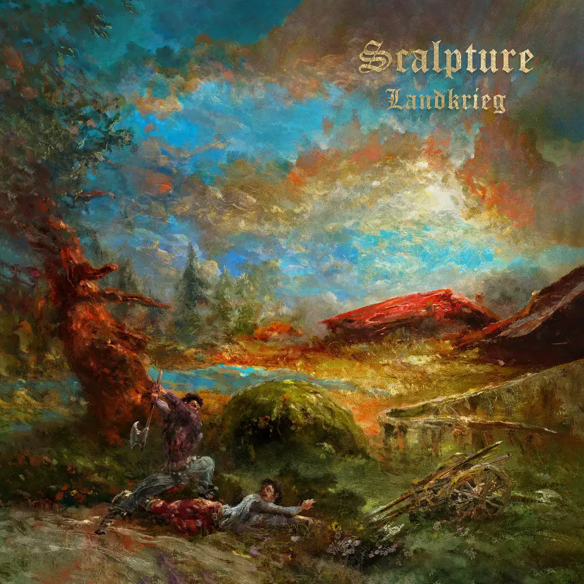 SCALPTURE · Landkrieg | CRYSTAL PURPLE/GOLD LP (Death Metal Vinyl) · Bild 1