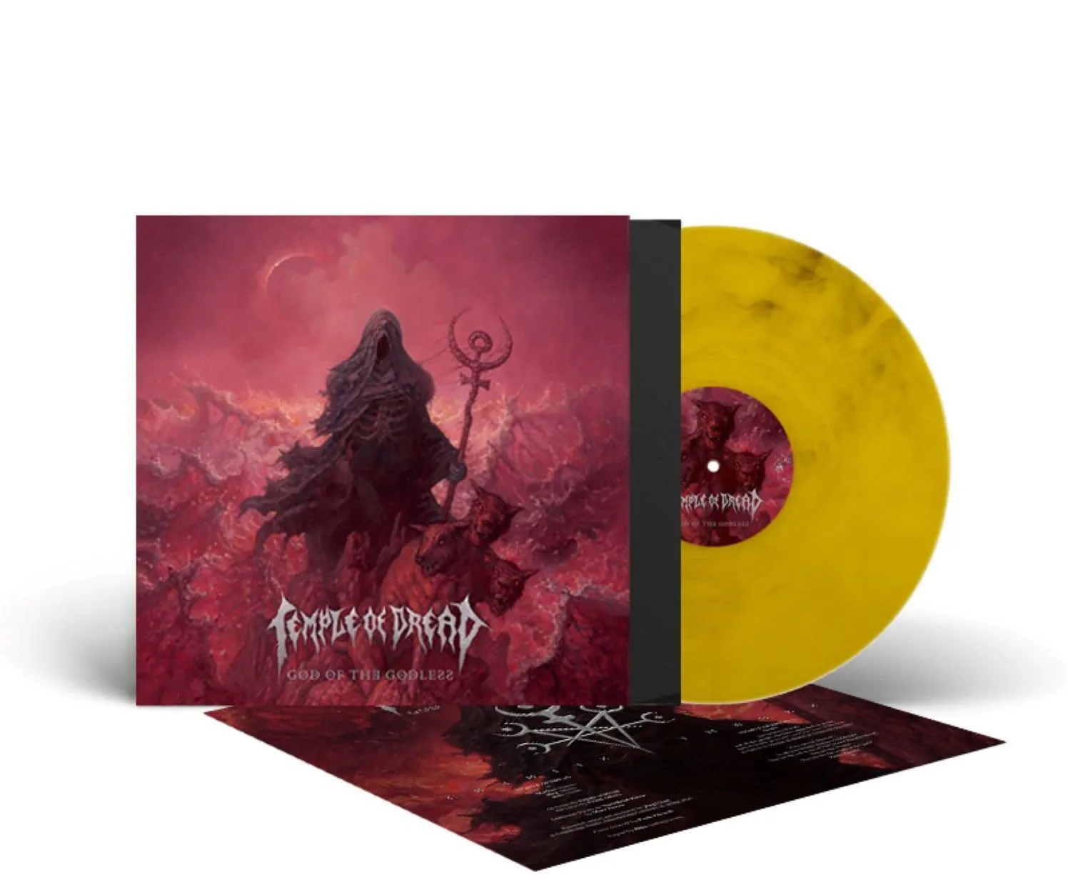 TEMPLE OF DREAD · God Of The Godless | CRYSTAL CLEAR/YELLOW/BLACK LP (Death Metal Vinyl) · Bild 2