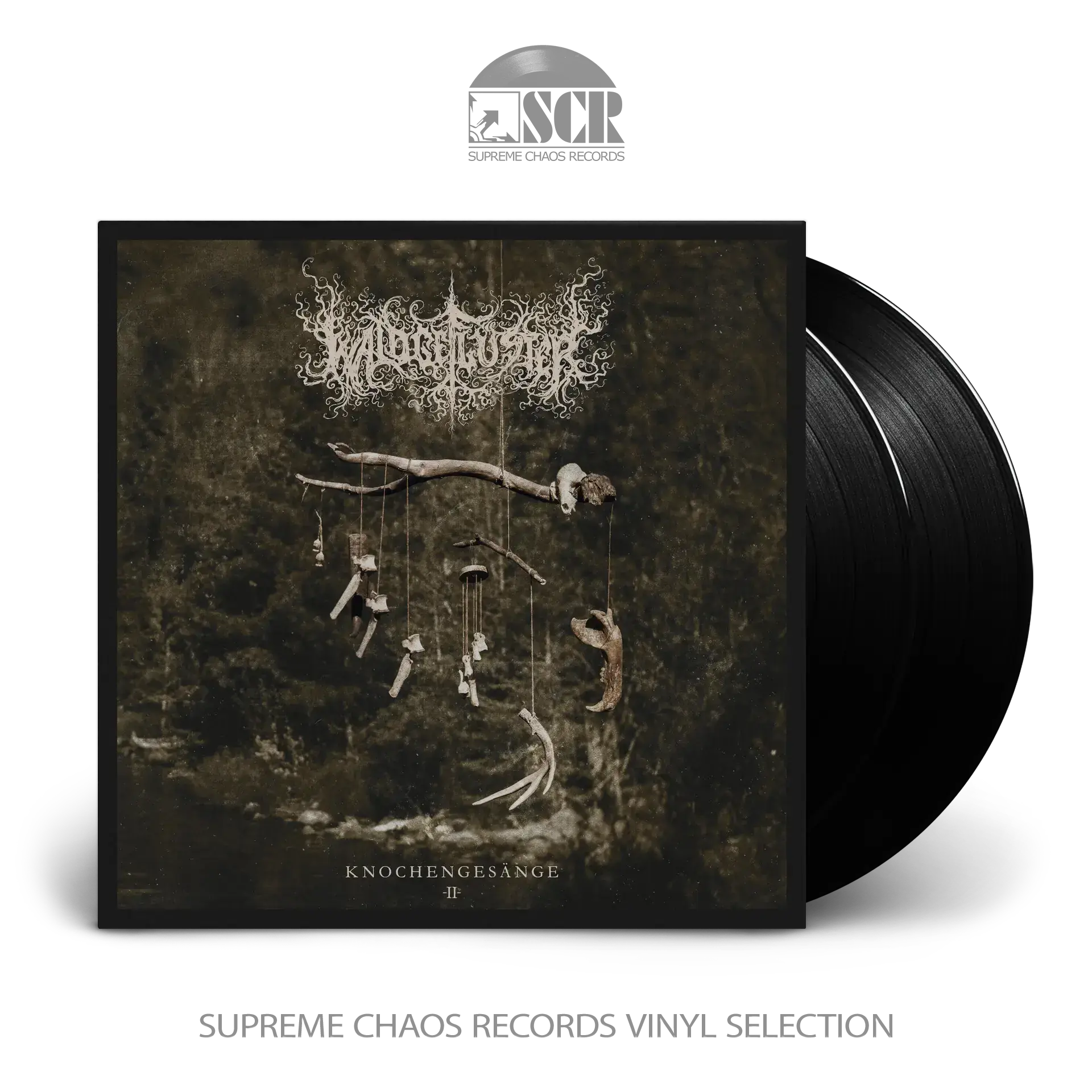 WALDGEFLÜSTER - Knochengesänge II · BLACK 2LP (Black Metal Vinyl)