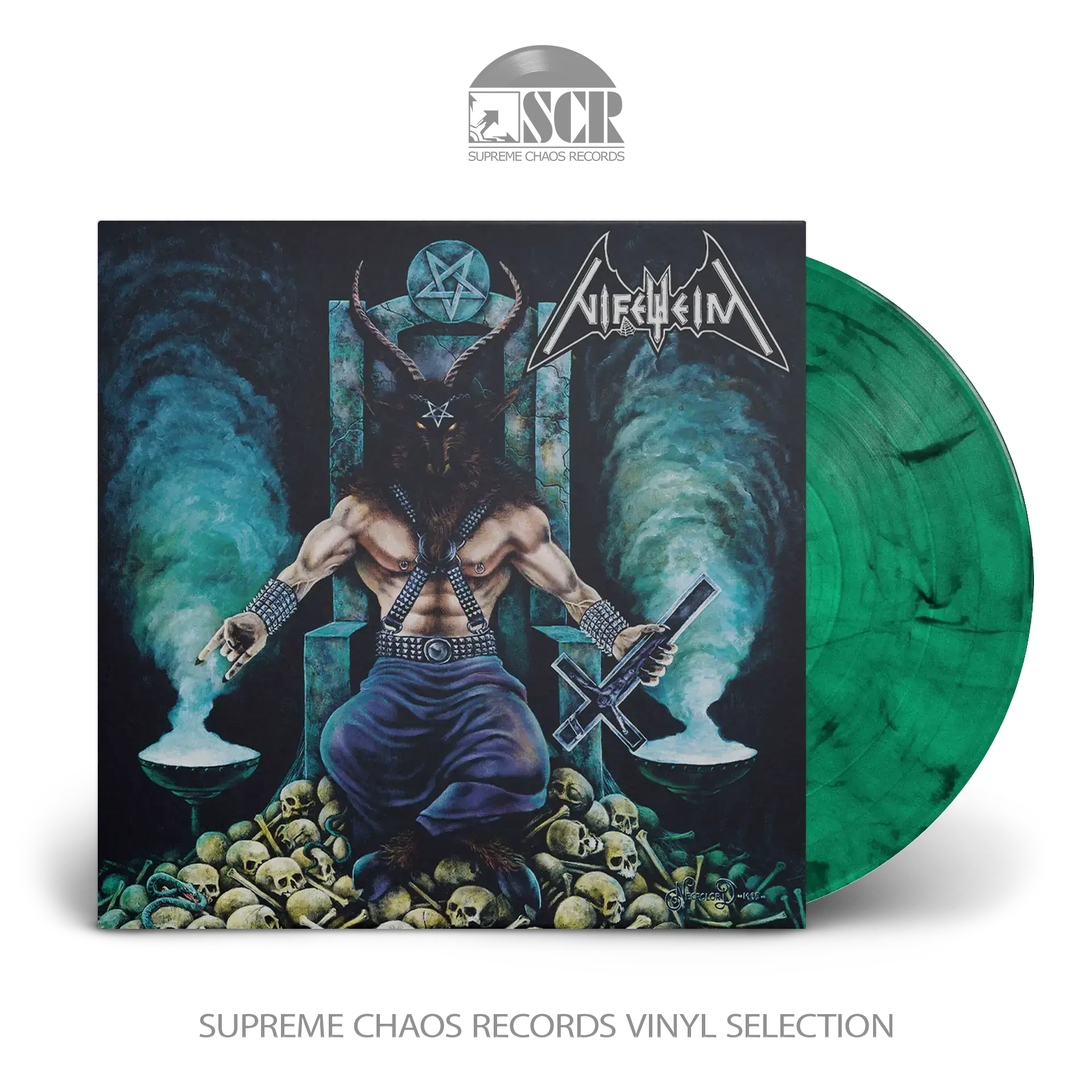 NIFELHEIM - Nifelheim (Re-Release) · SEA BLUE/BLACK LP NIFELHEIM - Nifelheim (Re-Release) · SEA BLUE/BLACK LP (Black Metal Vinyl)
