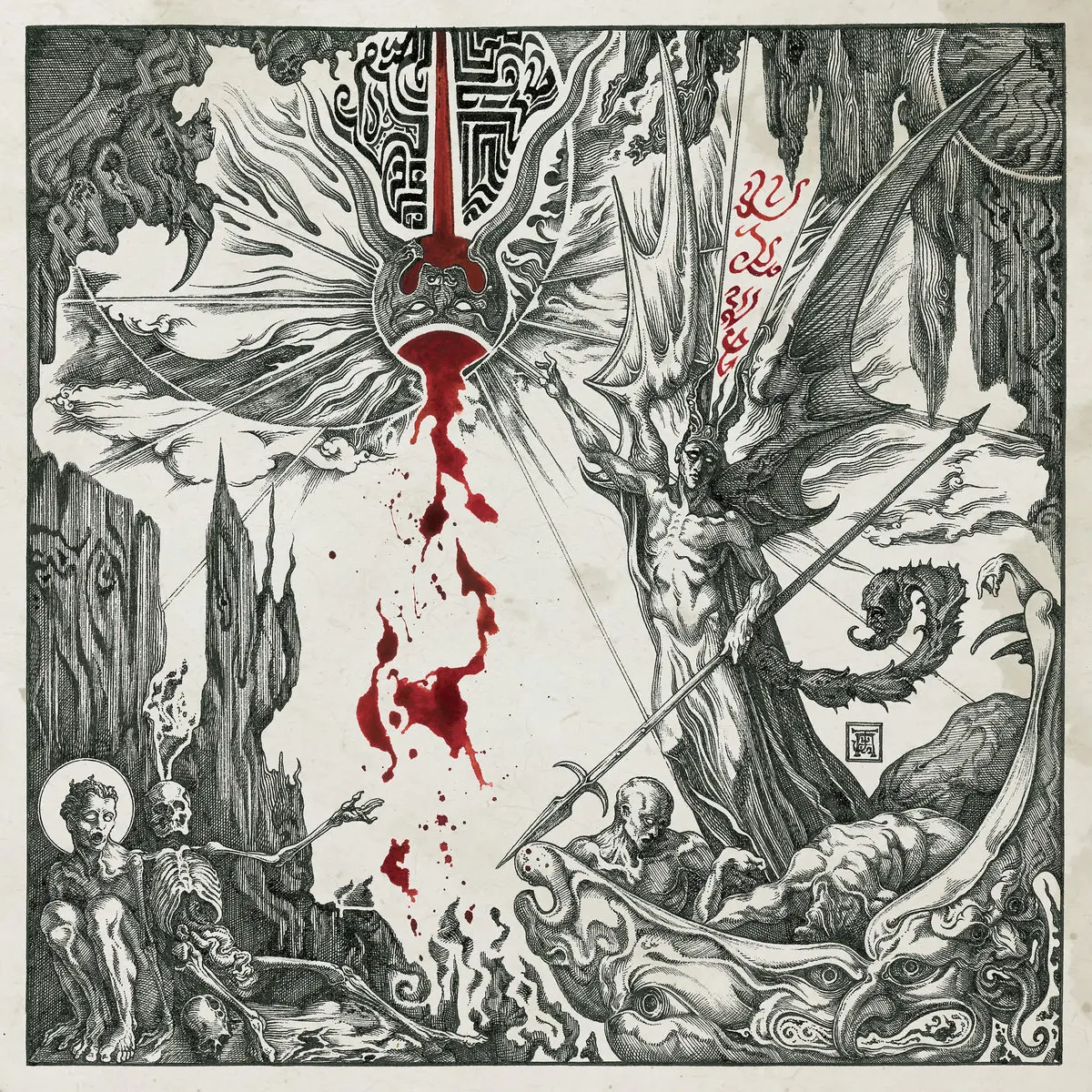 ENTHRONED · Ashspawn | RED LP (Black Metal Vinyl) · Bild 1