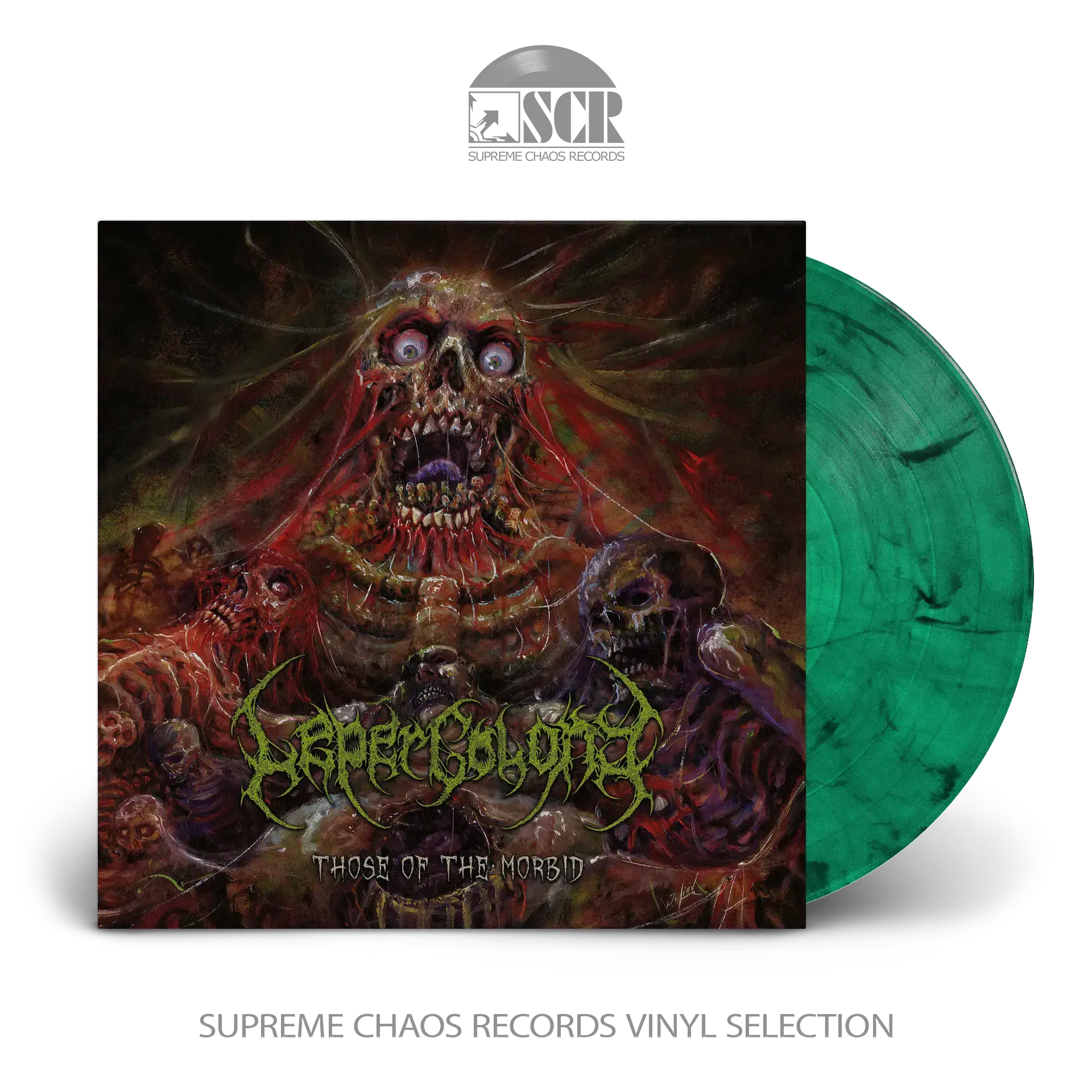 LEPER COLONY · Those Of The Morbid | CLEAR/GREEN/BLACK LP (Death Metal Vinyl)