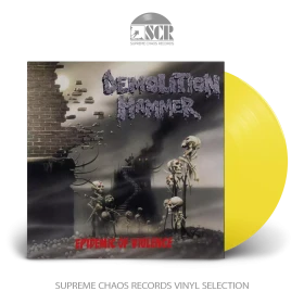 DEMOLITION HAMMER · Epidemic Of Violence (Re-Issue 2023) | TRANSPARENT SUN YELLOW LP (Thrash Metal Vinyl)