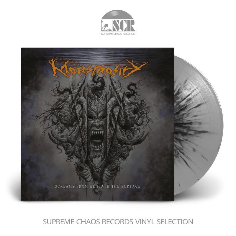 Monstrosity · Screams From Beneath The Surface | SILVER/BLACK Splatter LP