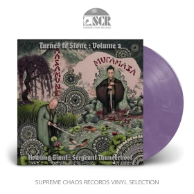 HOWLING GIANT/SERGEANT THUNDERHOOF · Turned To Stone Ch 2: Masamune & Muramasa | BLACK LP (Psychedelic Metal/Doom Metal Vinyl)