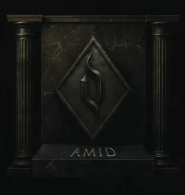 AZKETEM · AMID - All Metal Is Dead | WHITE/BLACK MARBLE LP (Black Metal Vinyl) · Bild 1