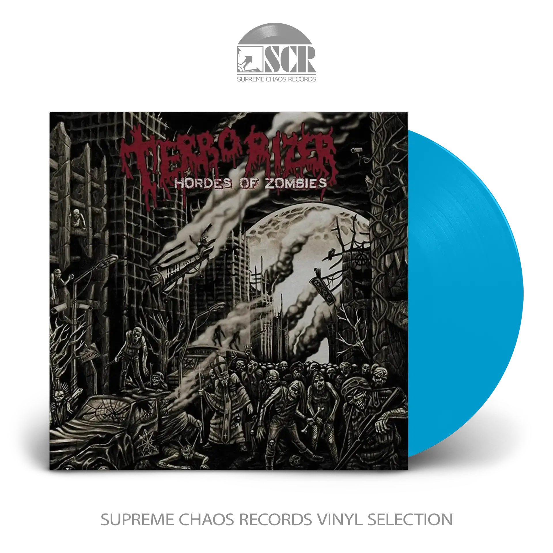 TERRORIZER · Hordes of Zombies | CURACAO BLUE LP (Grindcore/Death Metal Vinyl)