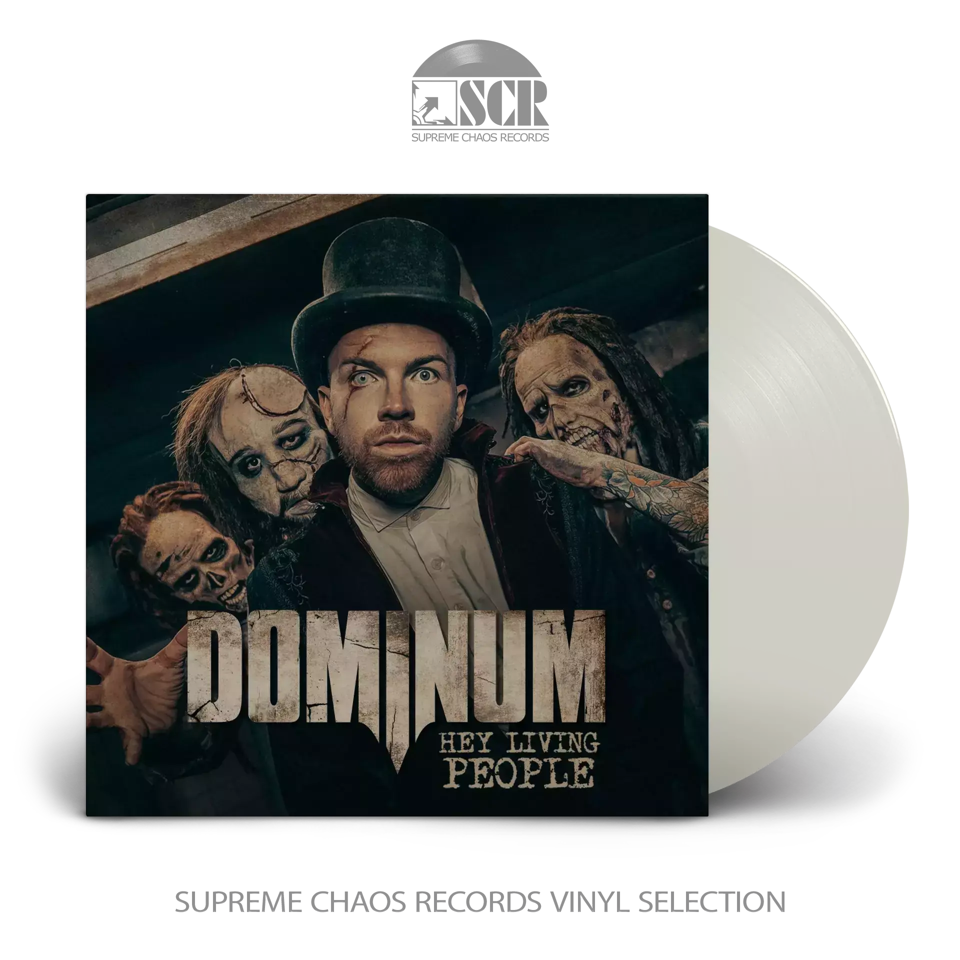 DOMINUM · Hey Living People | CLEAR LP (Power Metal Vinyl)