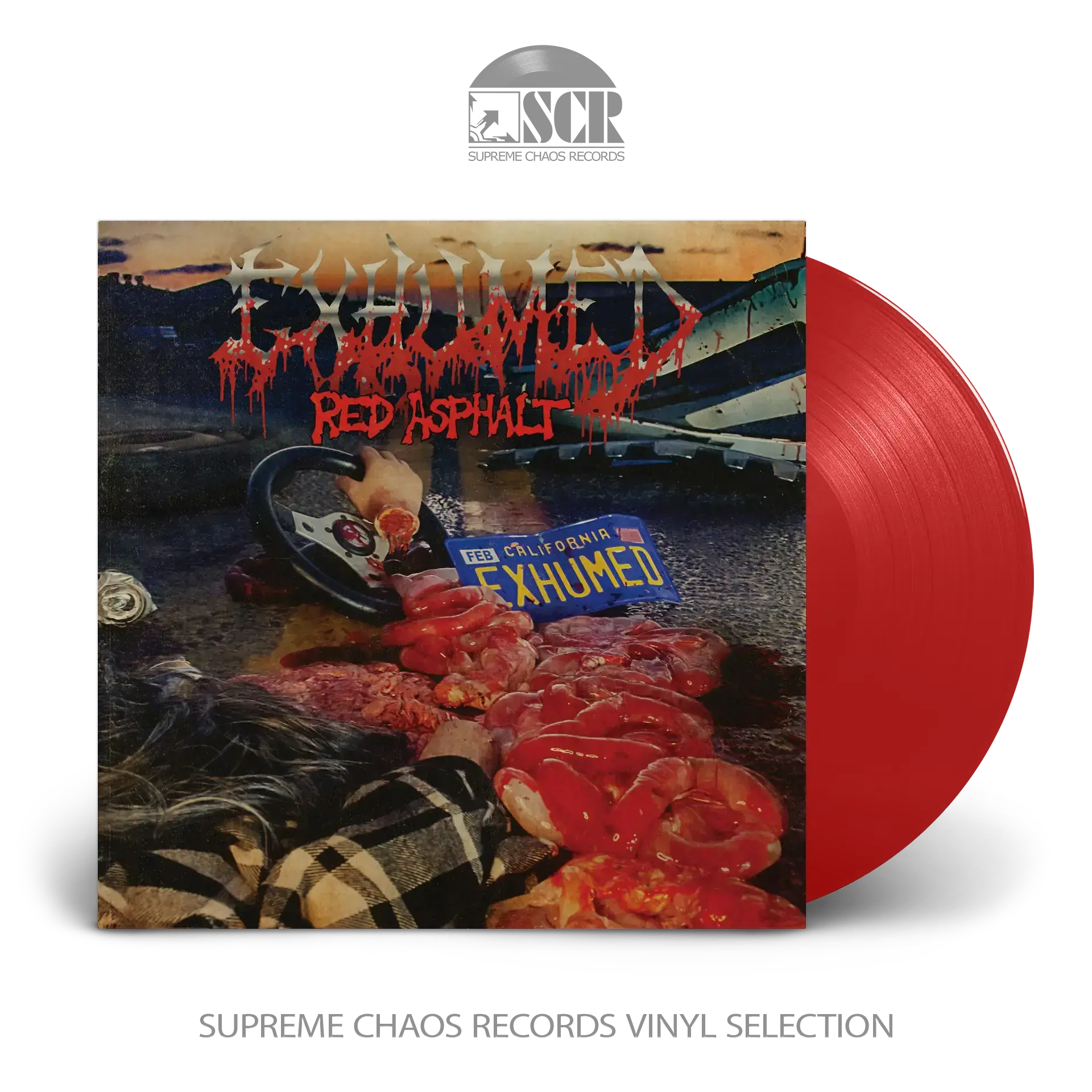 EXHUMED · Red Asphalt | BLOOD RED LP (Death Metal Vinyl)