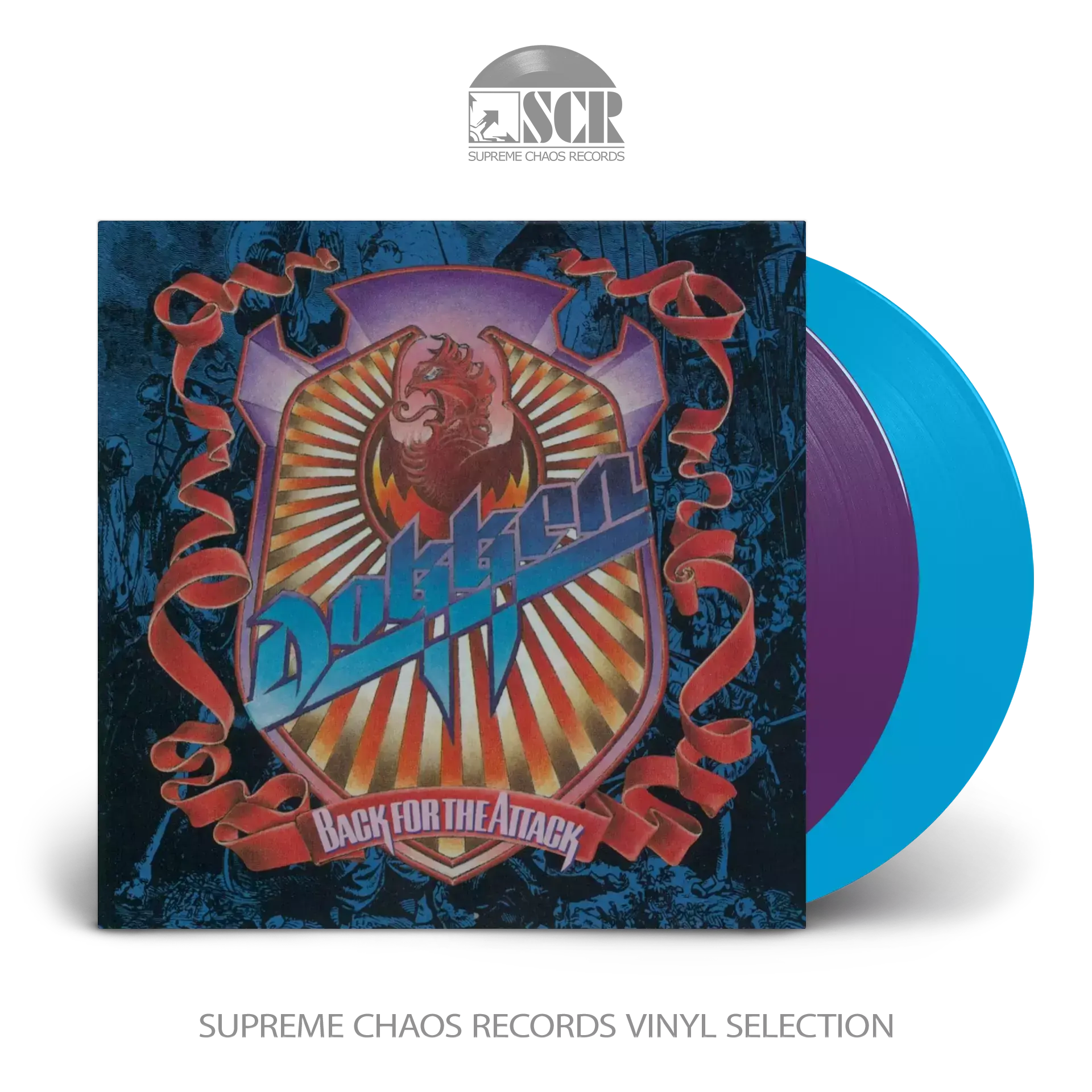 DOKKEN · Back For The Attack | MAGENTA/SKY BLUE 2LP (Hard Rock Vinyl)