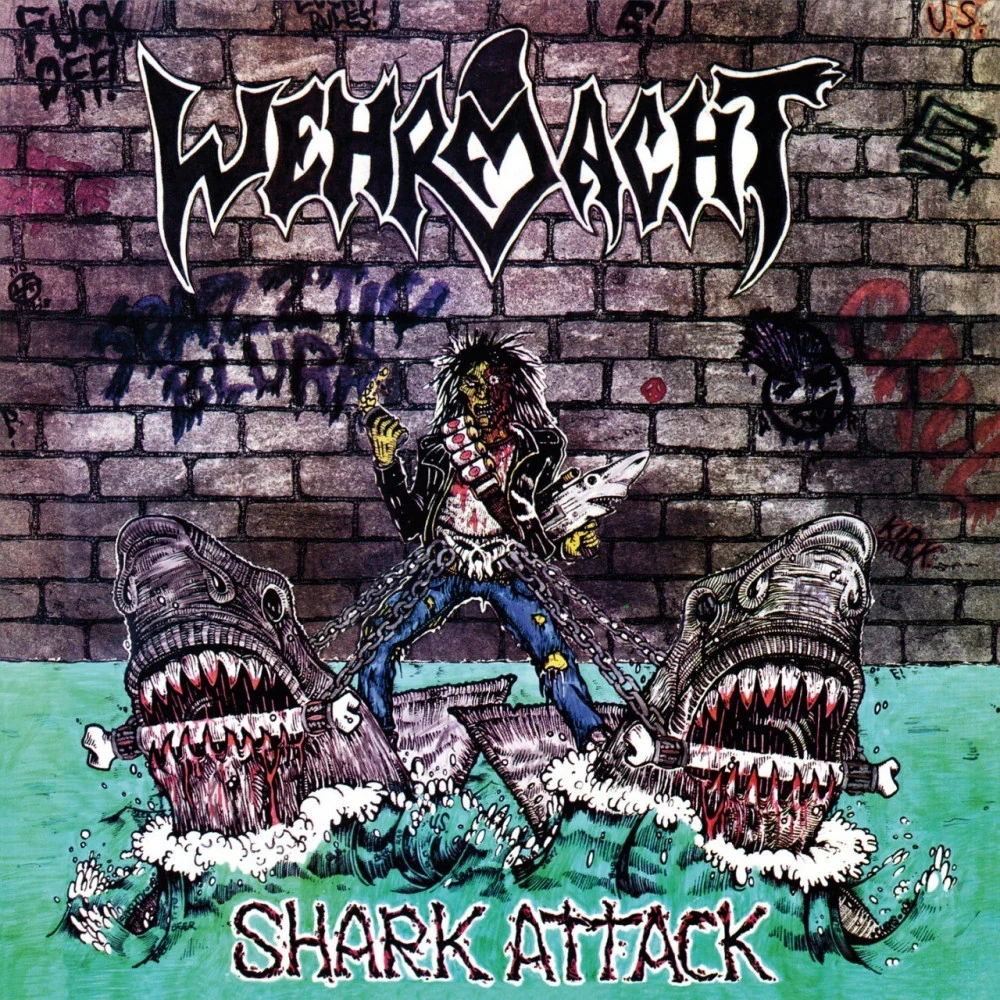 WEHRMACHT · Shark Attack | BLACK LP (Thrash Metal Vinyl) · Bild 1