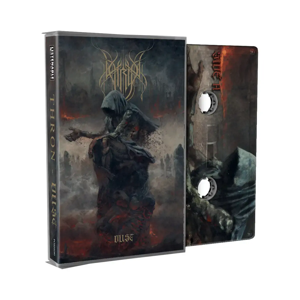 THRON · Dust | FULL BODY PRINT TAPE (Black Metal CDs)