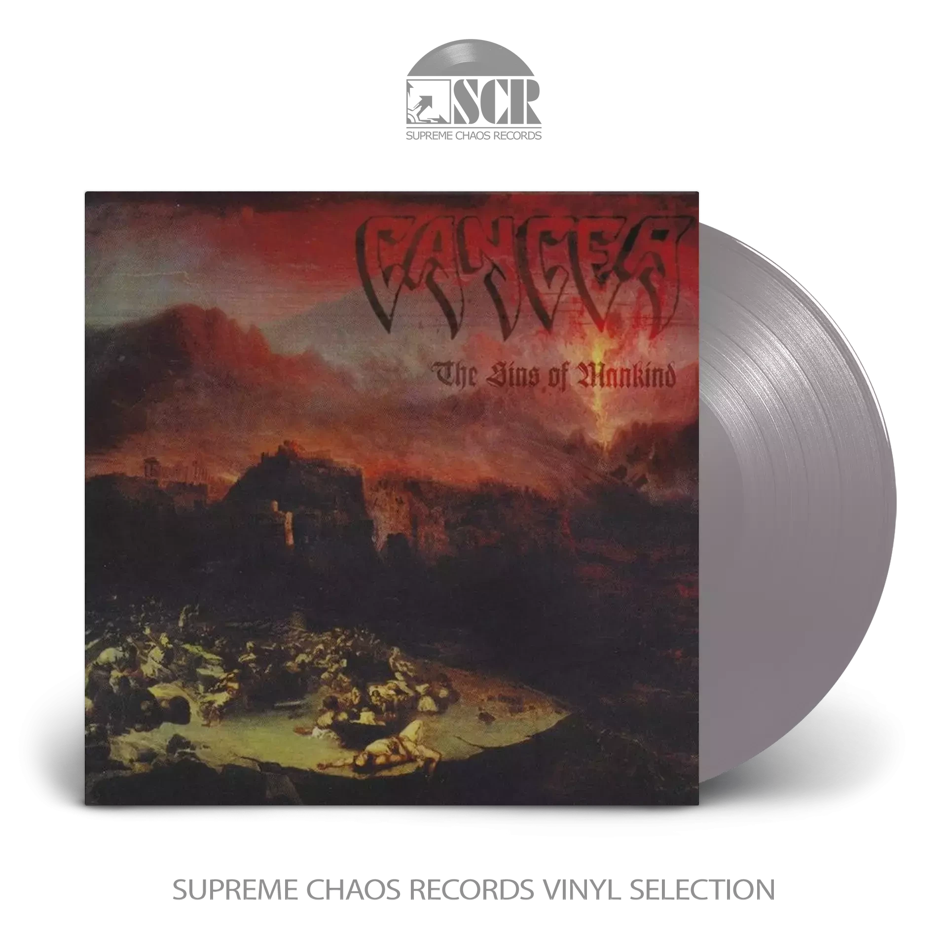 CANCER · The Sins Of Mankind | SILVER LP (Death Metal Vinyl)