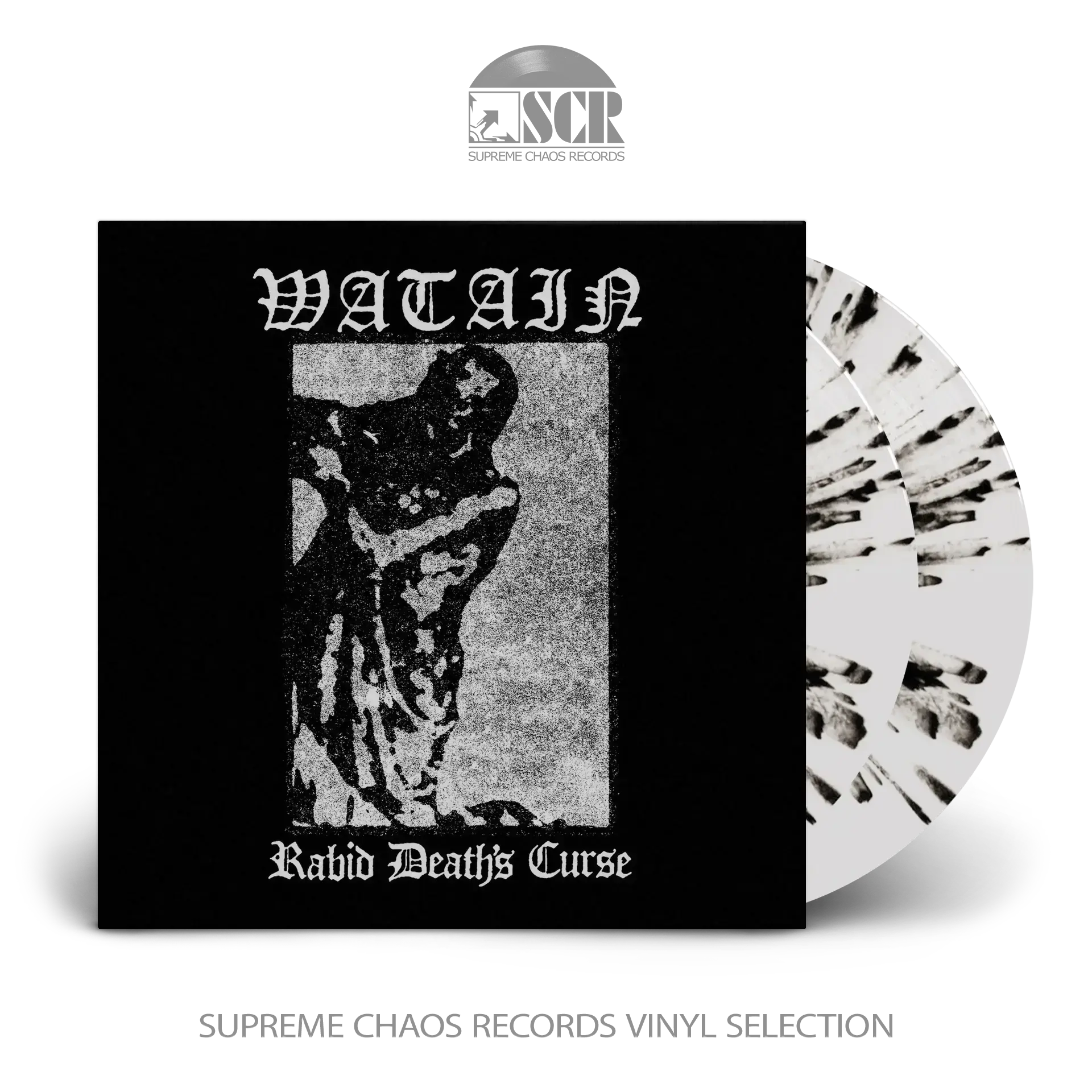 WATAIN · Rabid Death's Curse (B-Stock) | WHITE/BLACK SPLATTER 2LP (Black Metal Vinyl)