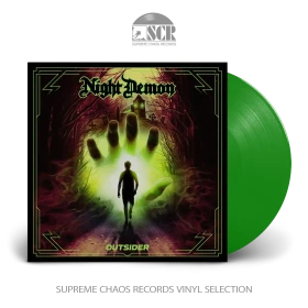 NIGHT DEMON · Outsider | TRANSPARENT GREEN LP (Heavy Metal Vinyl)