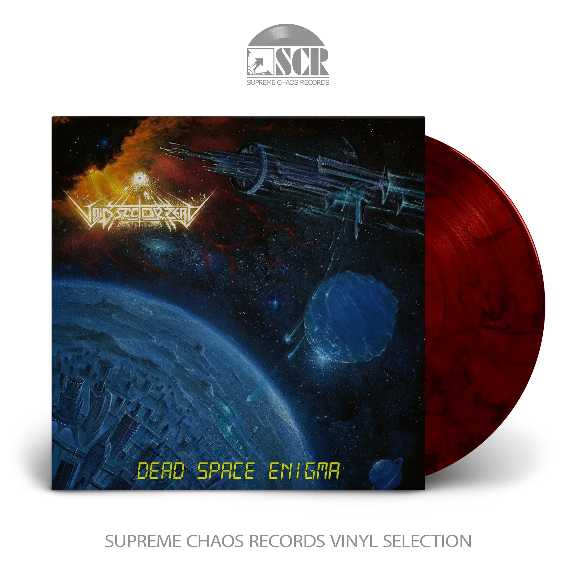 VOID SECTOR ZERO · Dead Space Enigma | RED BLACK LP (Progressive Metal/Thrash Metal Vinyl)