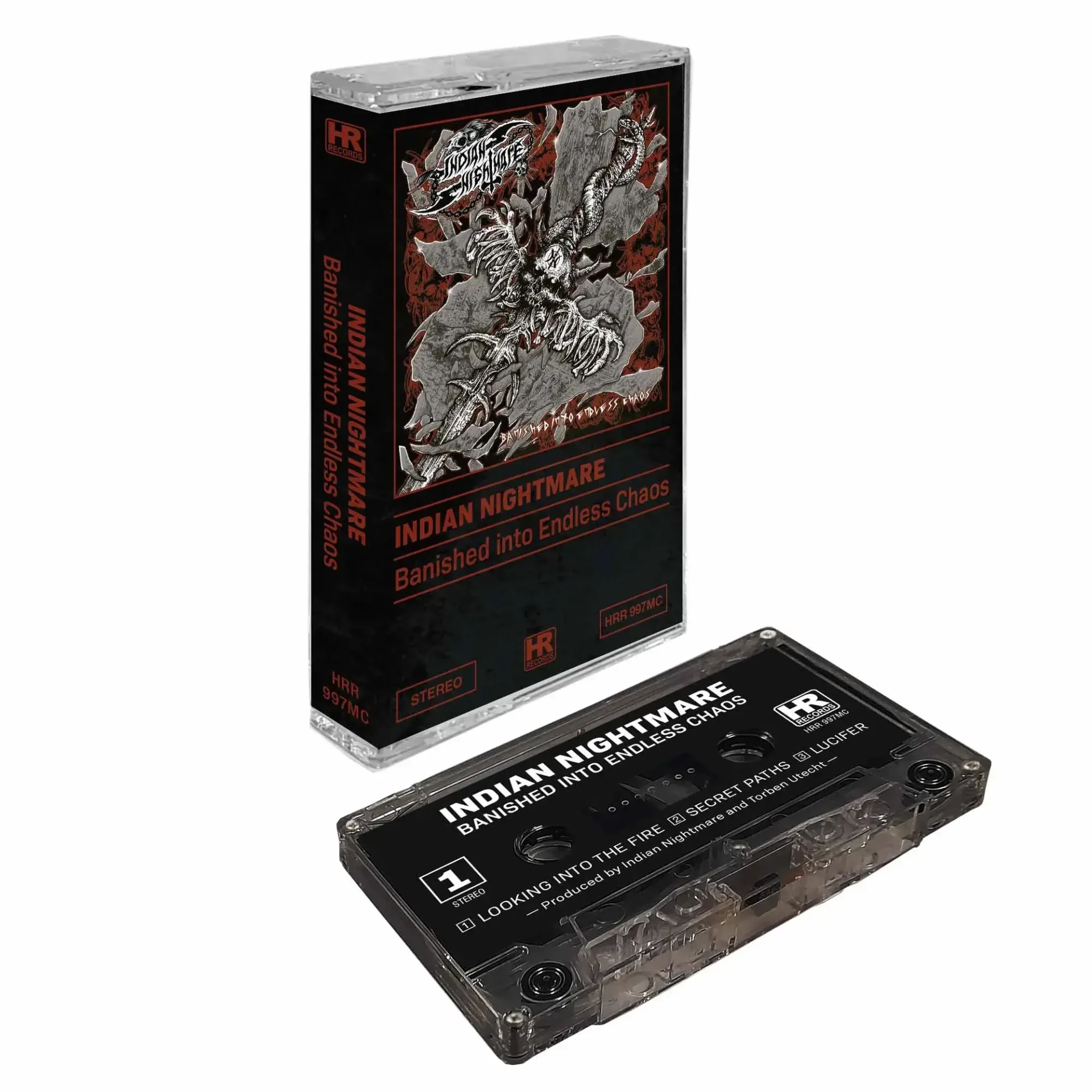 INDIAN NIGHTMARE - Banished Into Endless Chaos · SMOKE TAPE INDIAN NIGHTMARE - Banished Into Endless Chaos · SMOKE TAPE (Heavy Metal Tapes)