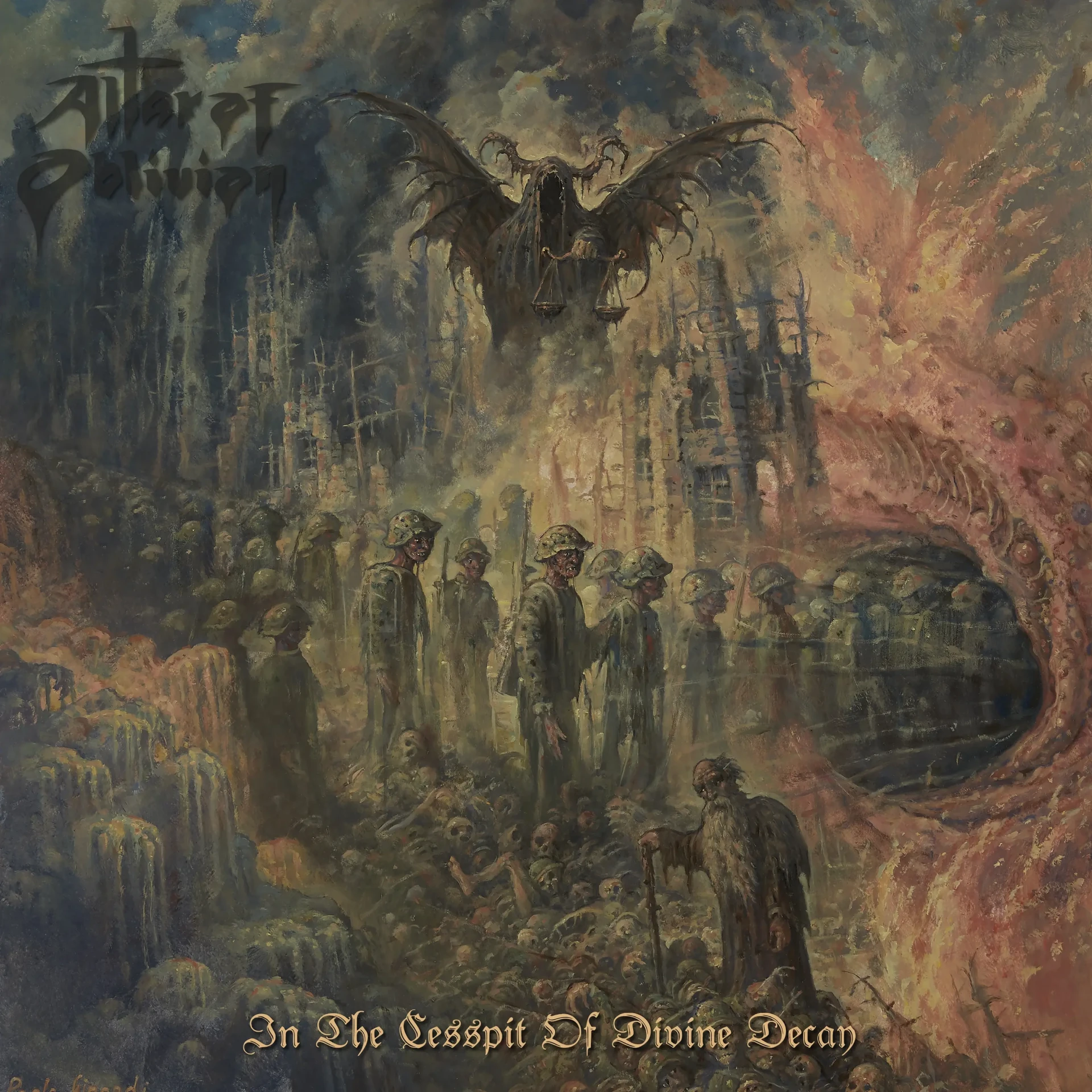 ALTAR OF OBLIVION · In The Cesspit Of Divine Decay | BLACK LP (Doom Metal Vinyl) · Bild 1