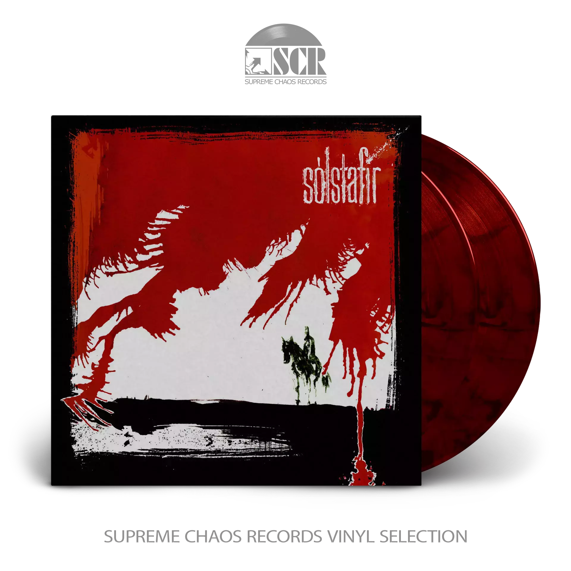 SOLSTAFIR · Svartir Sandar | RED/BLACK MARBLED DLP (Progressive Metal Vinyl)