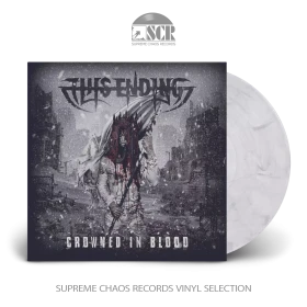 THIS ENDING · Crowned In Blood | WHITE/BLACK MARBLED LP (Death Metal Vinyl)