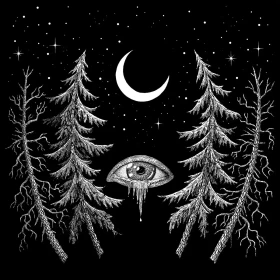 LUSTRE · Night Spirit | SPLATTER LP (Black Metal Vinyl) · Bild 1