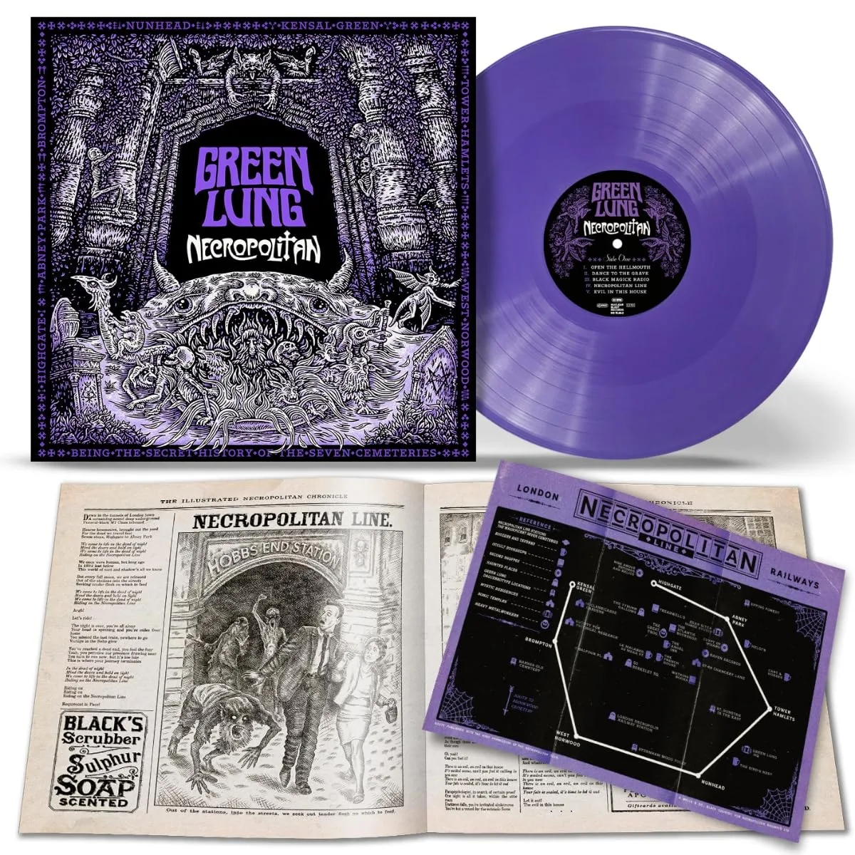 GREEN LUNG · Necropolitan | PURPLE LP (Stoner Rock/Doom Metal Vinyl) · Bild 2