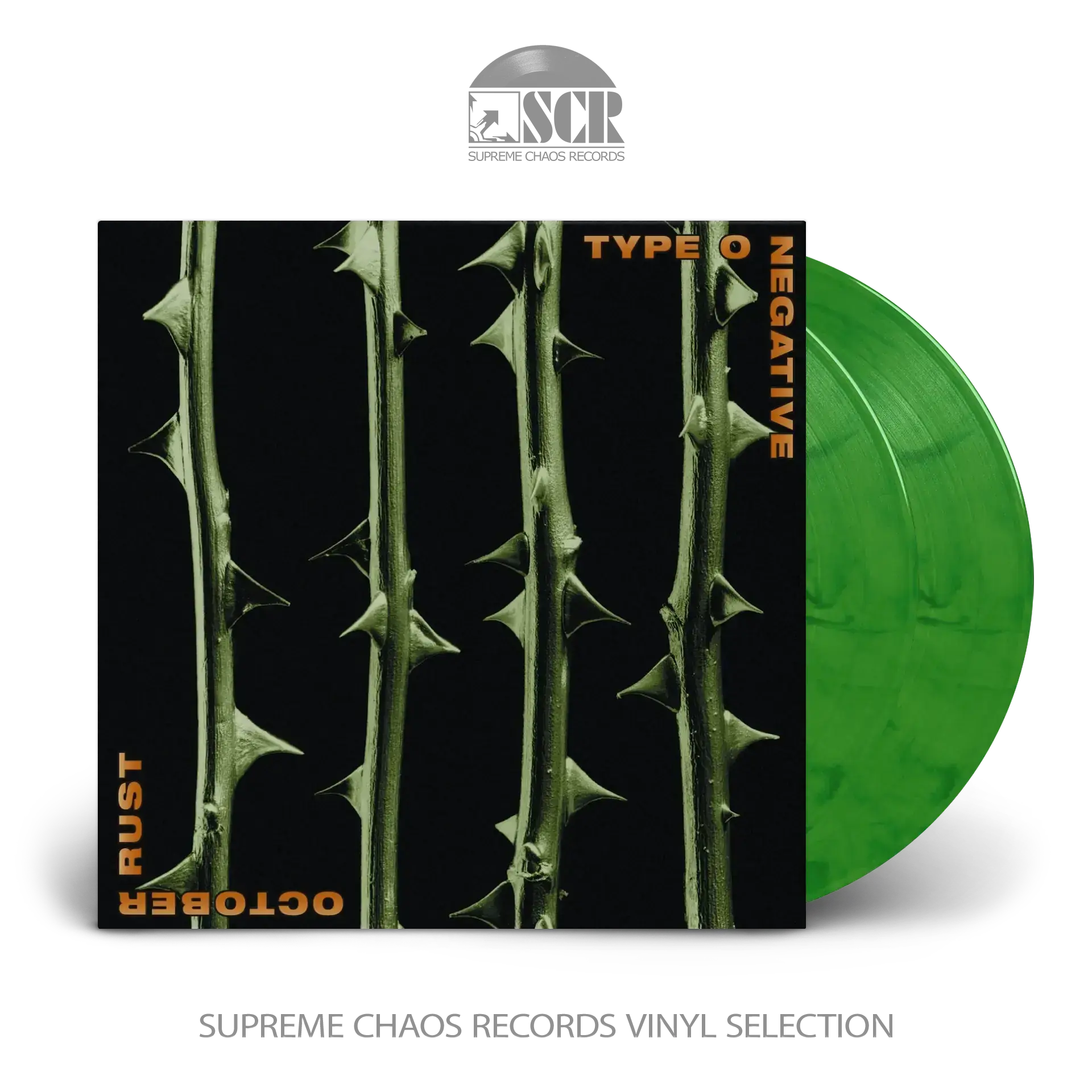 TYPE O NEGATIVE - October Rust · GREEN/BLACK MARBLED 2LP (Gothic Metal Vinyl)