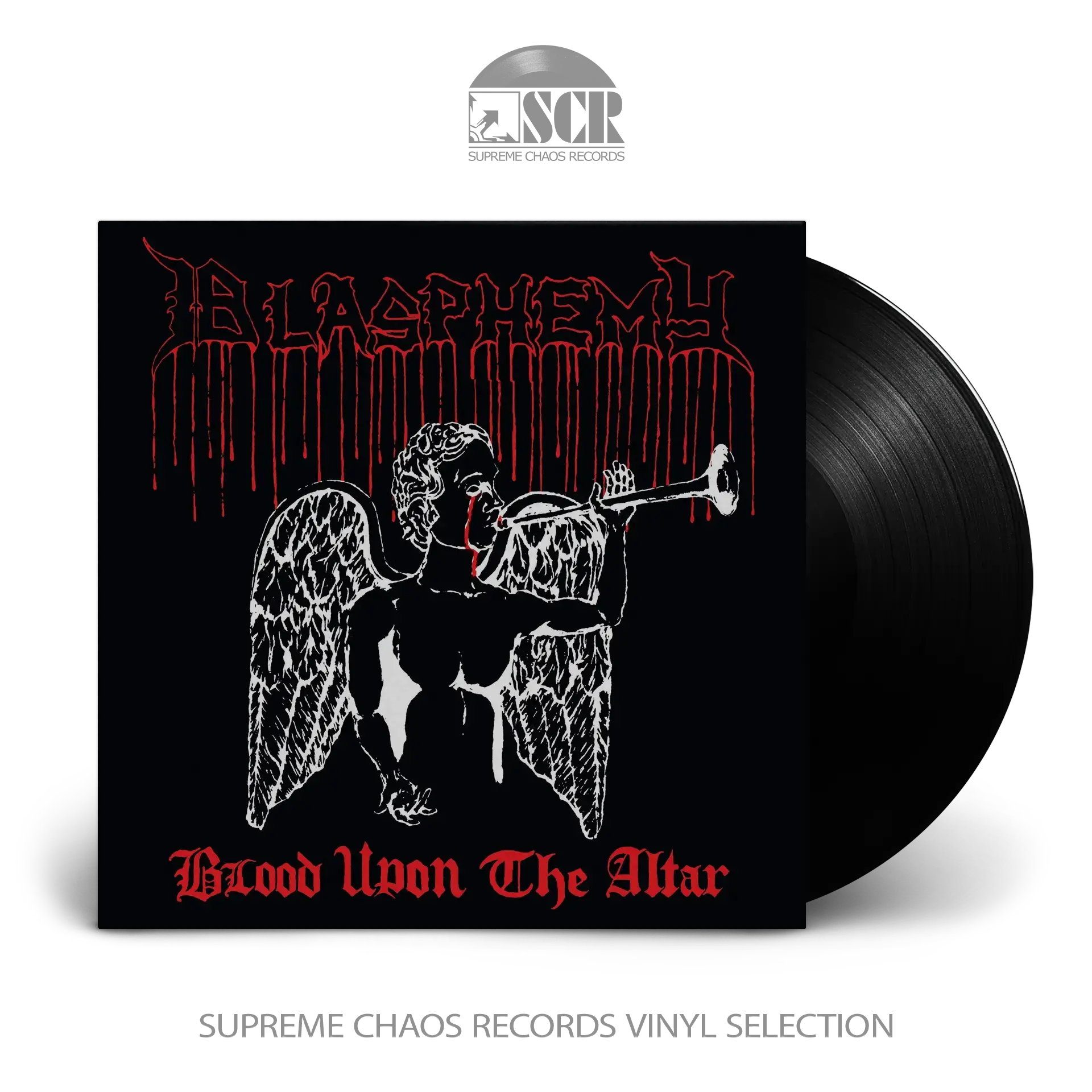 BLASPHEMY · Blood Upon The Altar | BLACK LP (Black Metal Vinyl)