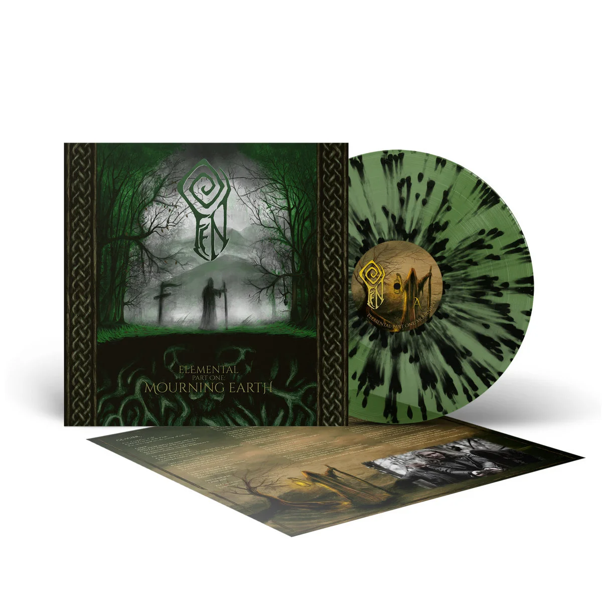 FEN · Elemental Part One: Mourning Earth | GREEN/BLACK SPLATTER LP (Post Metal/Black Metal Vinyl) · Bild 3