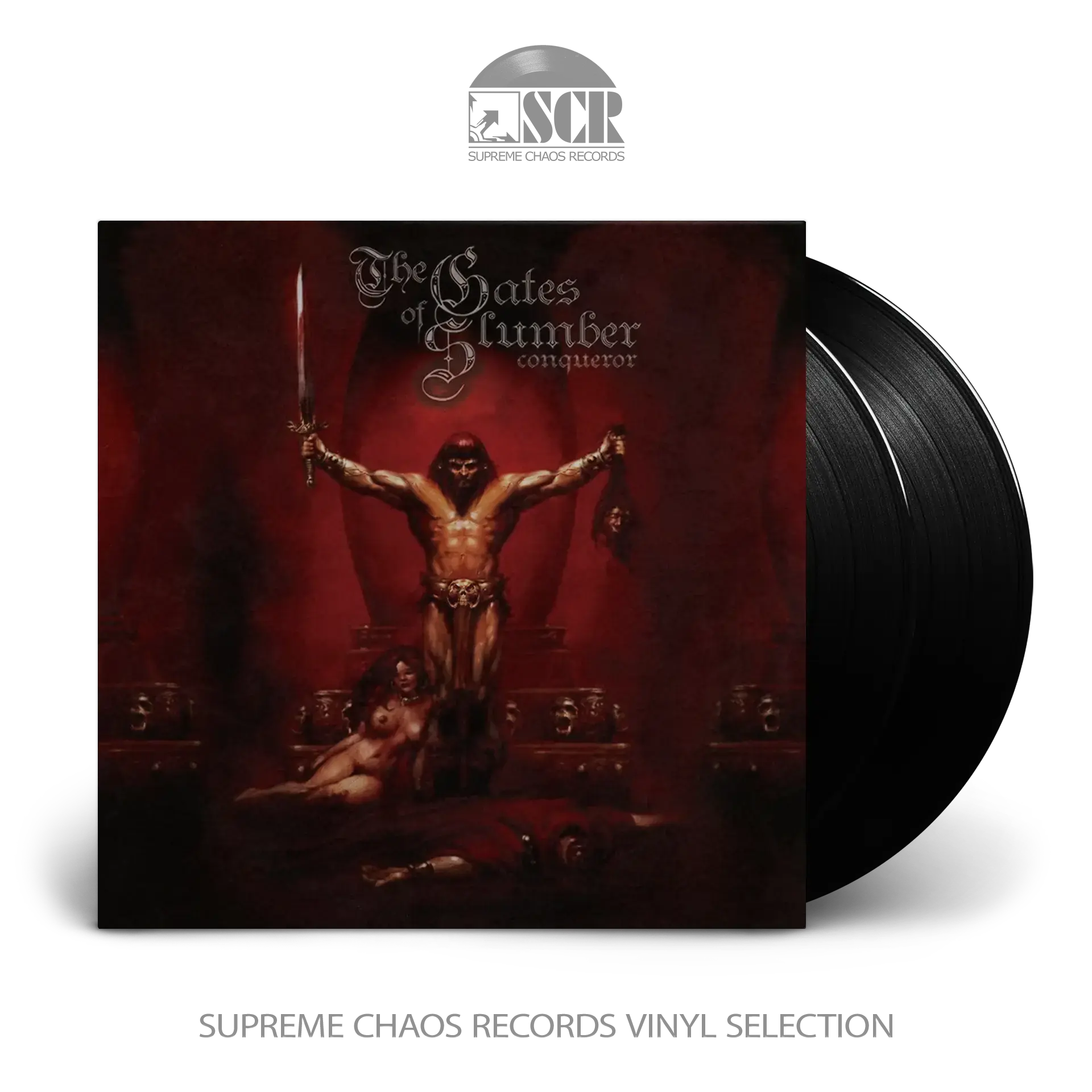 THE GATES OF SLUMBER · Conqueror | BLACK 2LP (Doom Metal Vinyl)