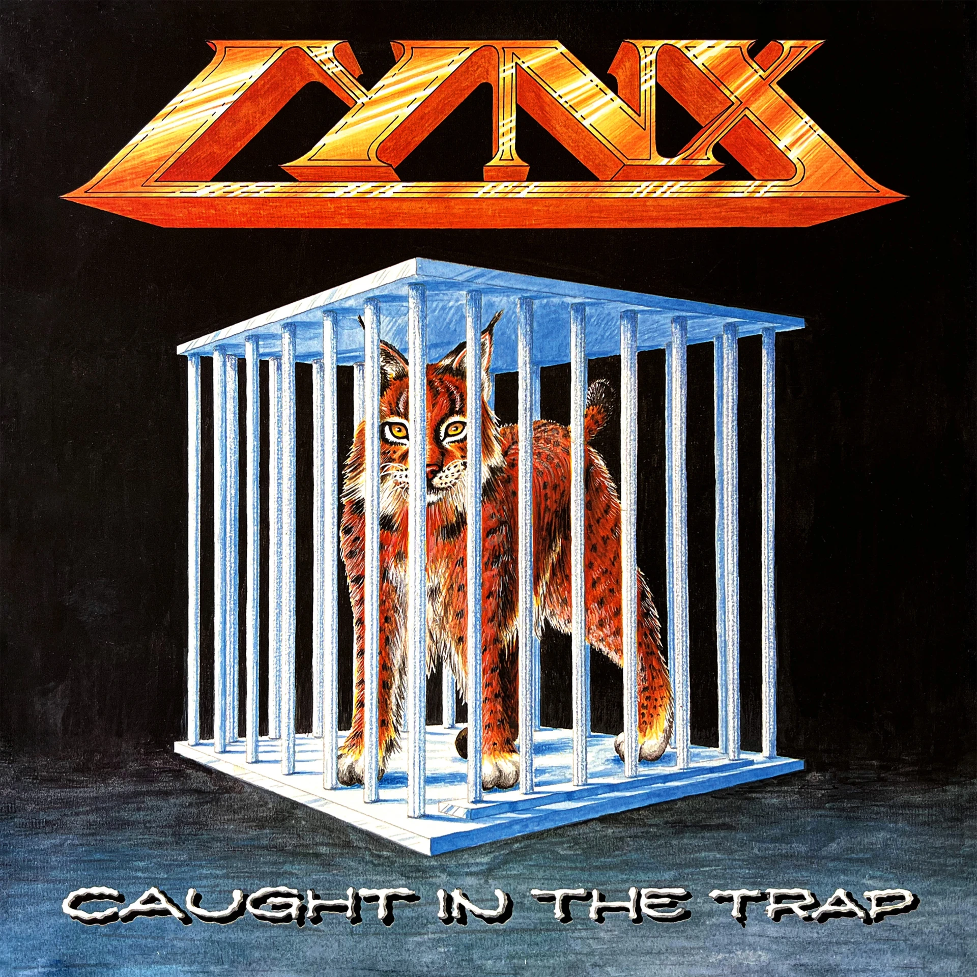 LYNX · Caught in the trap | NIGHT BLACK LP (Heavy Metal Vinyl) · Bild 2