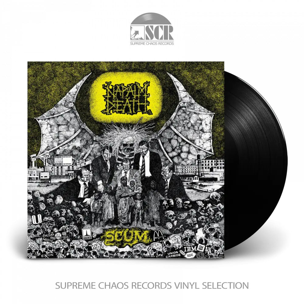 NAPALM DEATH · Scum | BLACK LP (Grindcore/Death Metal Vinyl)