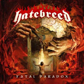 HATEBREED - Fatal Paradox [ORANGE BLACK SPLATTER LP] (Hardcore/Heavy Metal Vinyl) · Bild 1