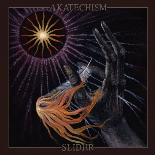 AKATECHISM / SLIDHR · Amongst The Lost Light Of Misaligned Stars | BLACK 7" EP (Black Metal Vinyl) · Bild 1