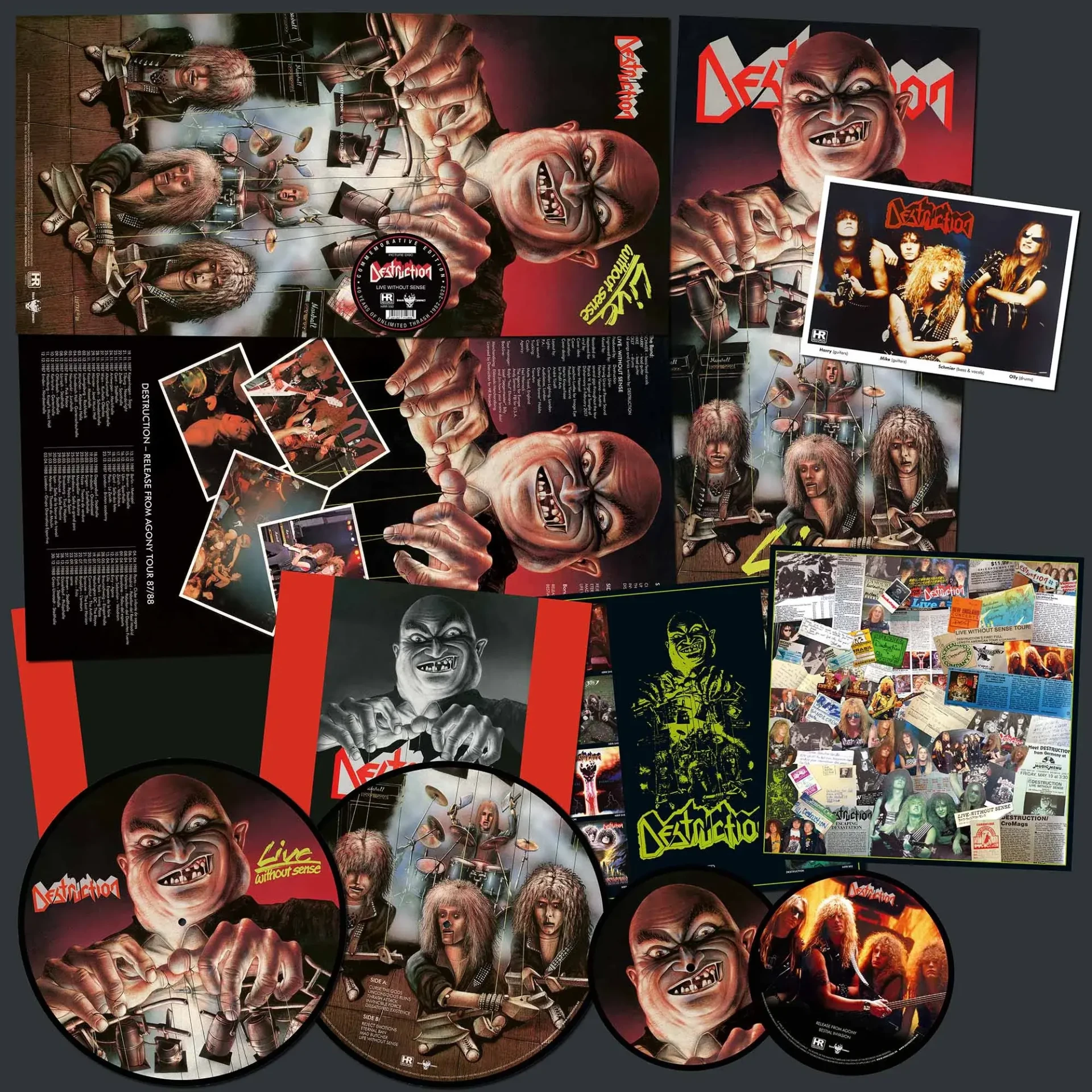 DESTRUCTION · Live Without Sense | PICTURE LP+7" (Thrash Metal Vinyl) · Bild 2